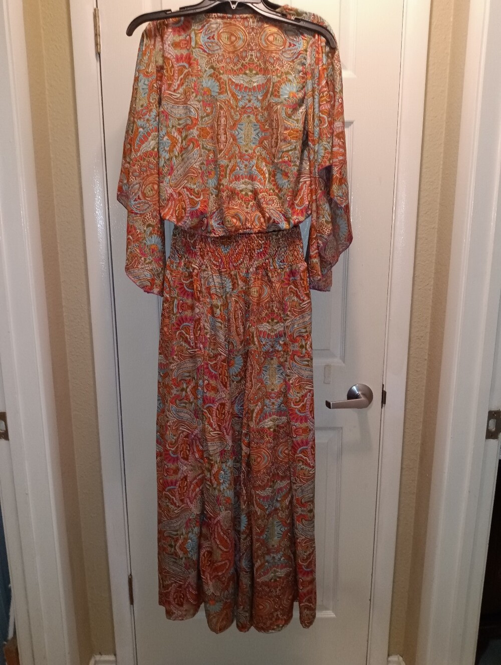 NWT Boemo 2 Pc Boho Paisley Wide-Leg Pants Set - Multicolor - Picture 5 of 8